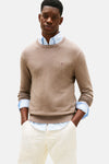 Pull à col rond - beige