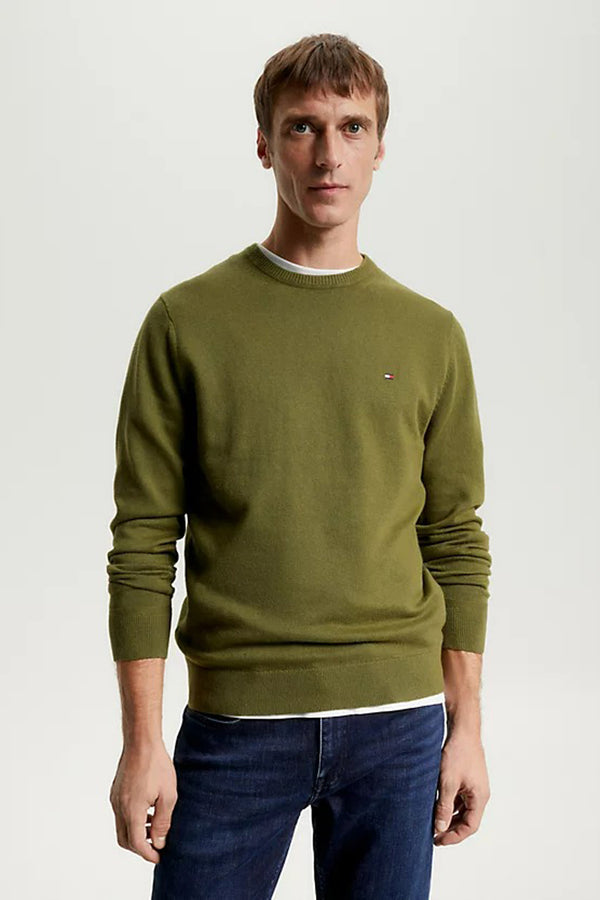 Trui met ronde hals Groen - Tommy Hilfiger