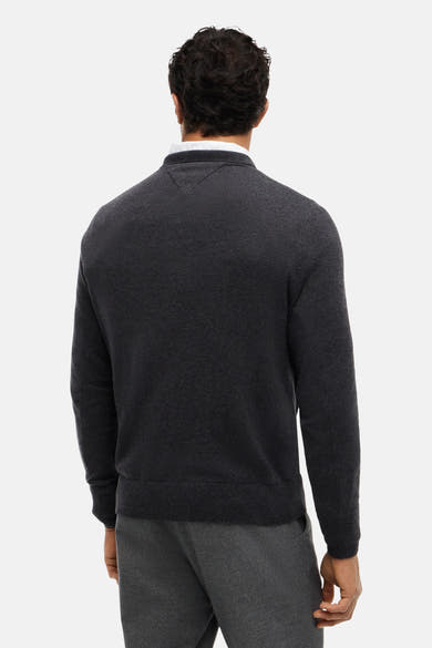 Trui met ronde hals grijs - TOMMY HILFIGER