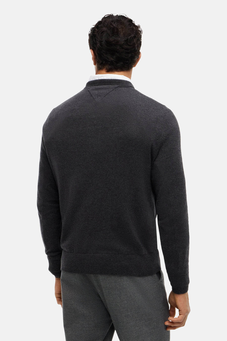 Trui met ronde hals grijs - TOMMY HILFIGER