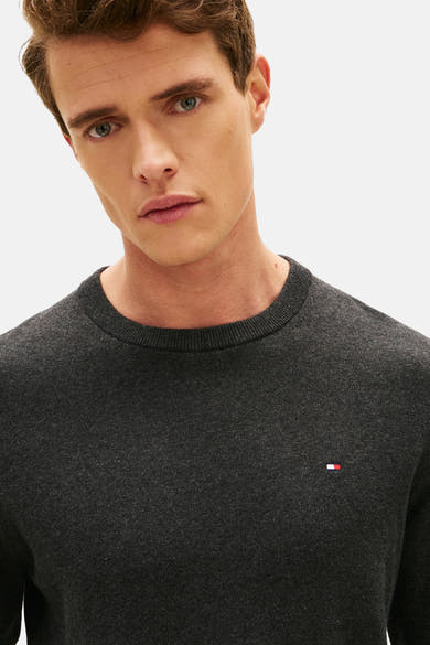 Trui met ronde hals grijs - TOMMY HILFIGER