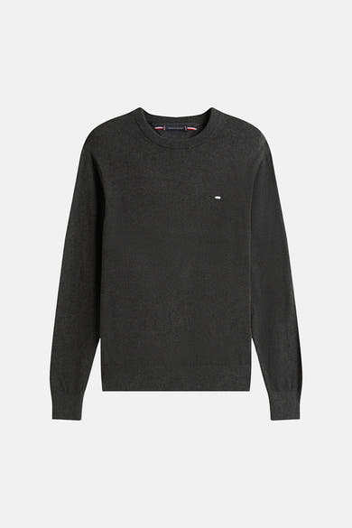 Trui met ronde hals grijs - TOMMY HILFIGER