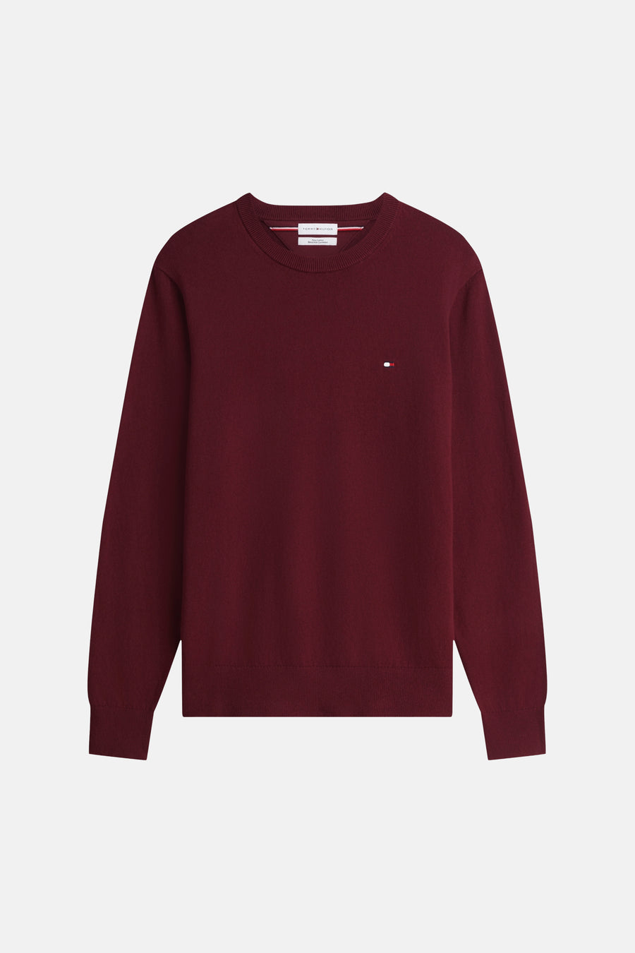 Pull met ronde hals - rood