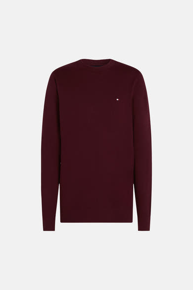 Pull met ronde hals - rood