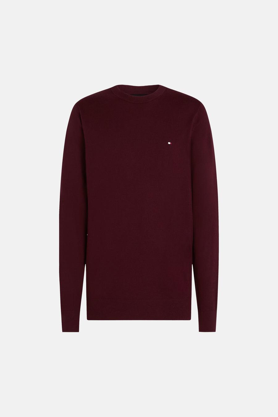 Pull met ronde hals - rood