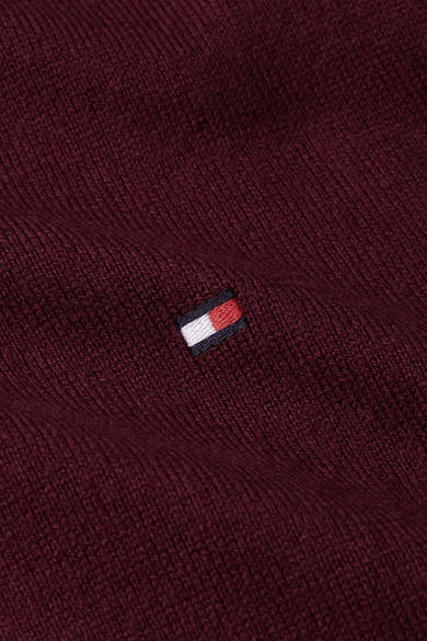 Pull met ronde hals - rood