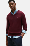 Trui met V-hals Rood - TOMMY HILFIGER