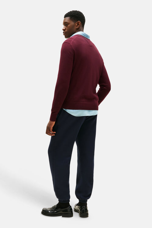 Pull col V rouge - TOMMY HILFIGER