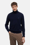 Pull col roulé bleu - TOMMY HILFIGER