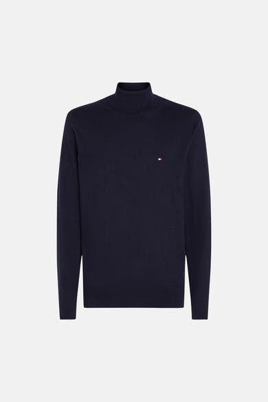 Pull col roulé bleu - TOMMY HILFIGER