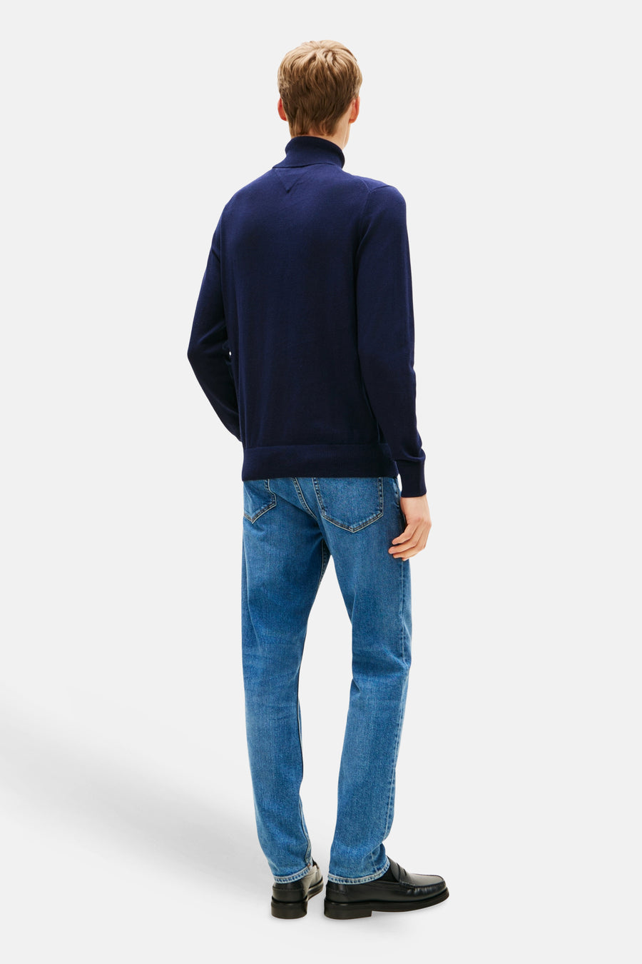 Pull col roulé bleu - TOMMY HILFIGER