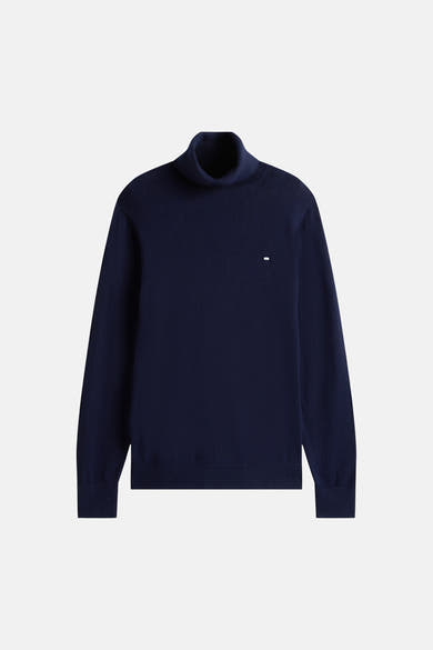 Pull col roulé bleu - TOMMY HILFIGER