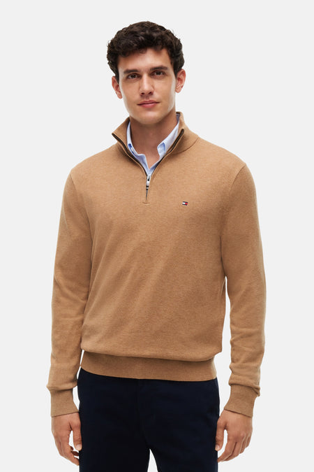 Pull met rolkraag - beige