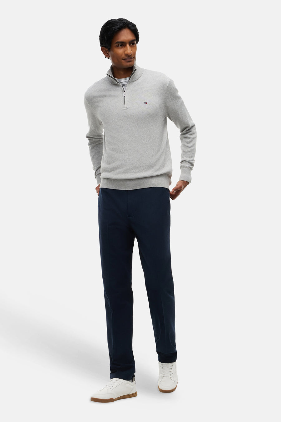 Trui met rolkraag grijs - TOMMY HILFIGER
