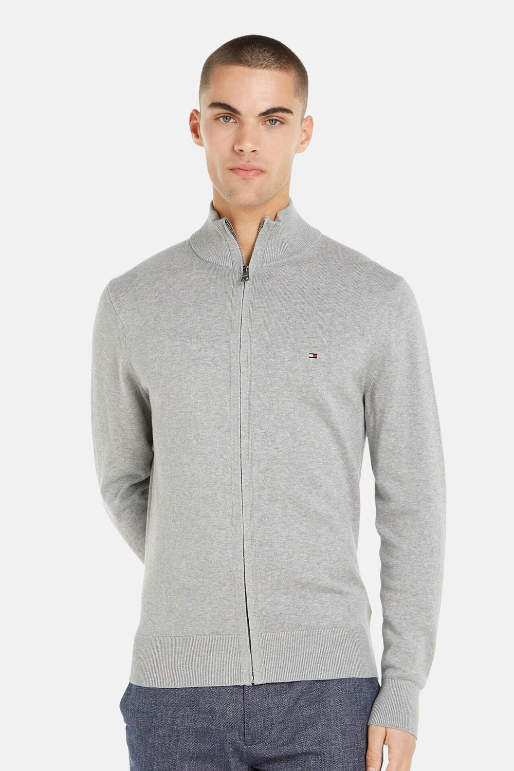 Pull met rolkraag - grijs