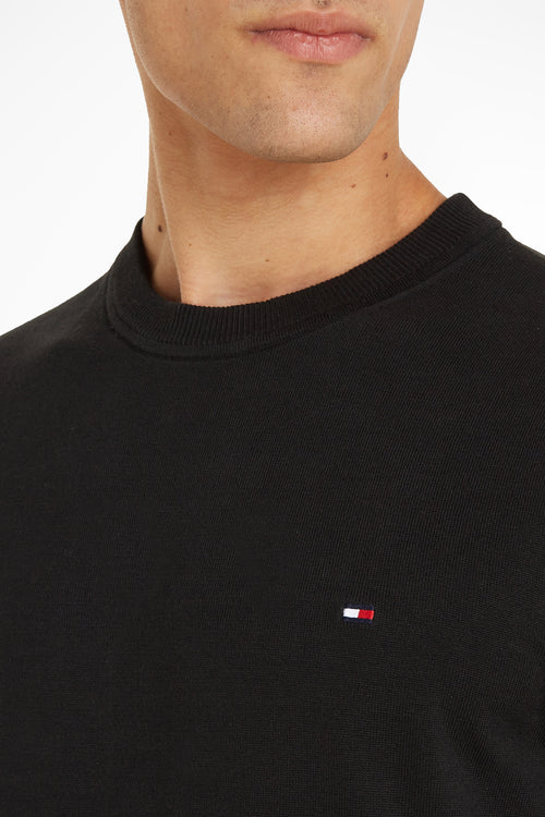 Pull col rond Noir - TOMMY HILFIGER