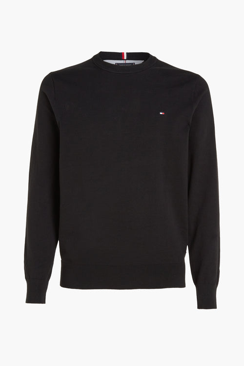 Pull col rond Noir - TOMMY HILFIGER