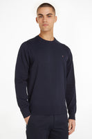 Pull col rond Bleu - Tommy Hilfiger