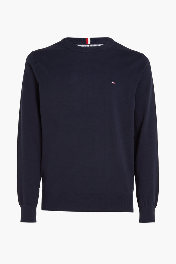 Pull col rond Bleu - Tommy Hilfiger