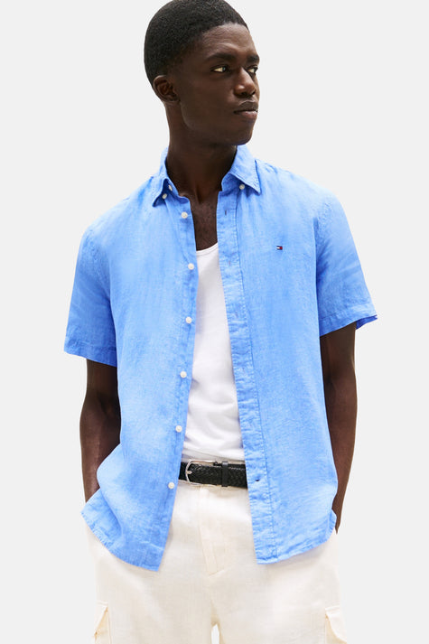 Chemise (manches courtes) Bleu - TOMMY HILFIGER