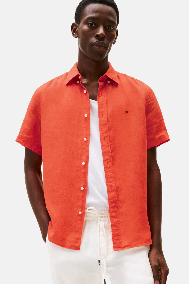 Chemise (manches courtes) Orange - Tommy Hilfiger