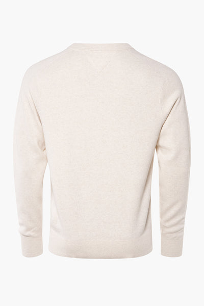 Pull col rond Écru - Tommy Hilfiger