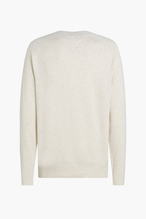 Pull col rond Écru - Tommy Hilfiger