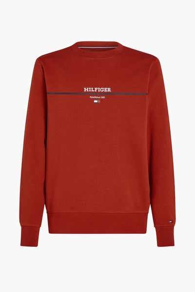 Sweat col rond Rouge - Tommy Hilfiger