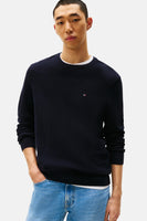 Pull col rond Bleu - TOMMY HILFIGER