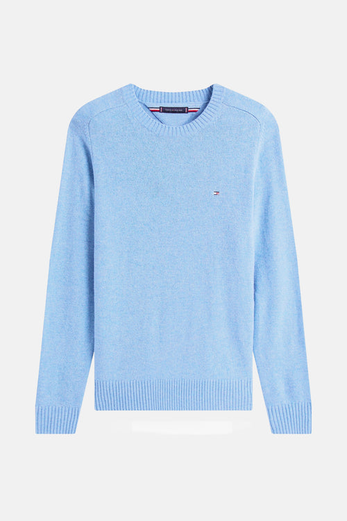 Pull col rond bleu - TOMMY HILFIGER