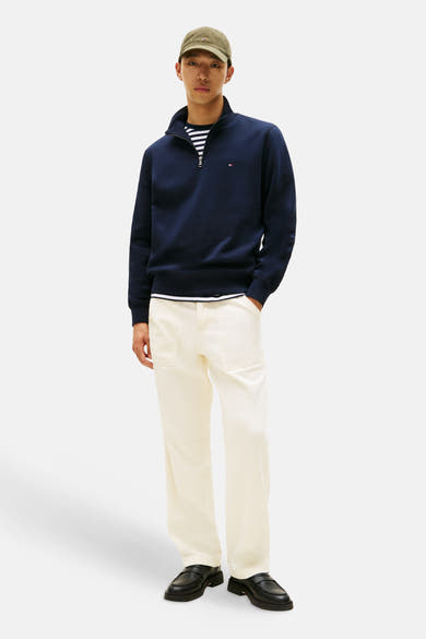 Sweat col roulé bleu - TOMMY HILFIGER