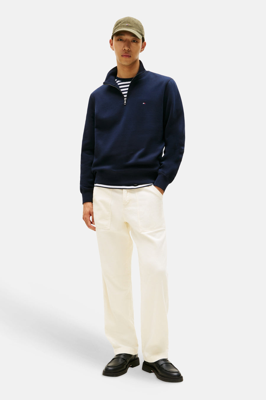 Sweat col roulé bleu - TOMMY HILFIGER