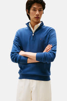 Pull met rolkraag - blauw