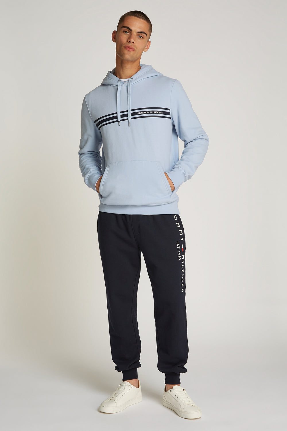 Sweater met kap Blauw - Tommy Hilfiger