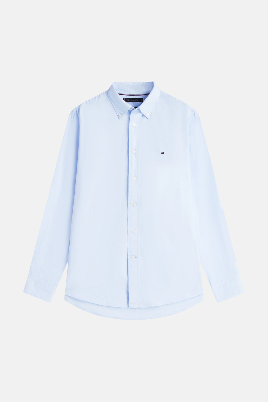 Chemise bleu clair à manches longues TOMMY HILFIGER, vue de face