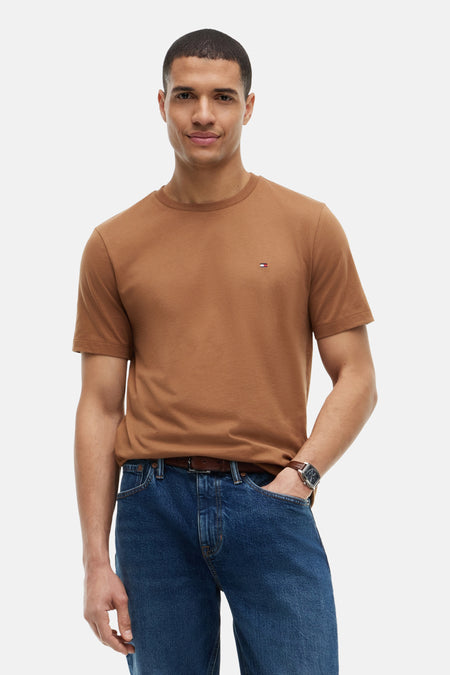 T-shirt (korte mouwen) bruin - TOMMY HILFIGER