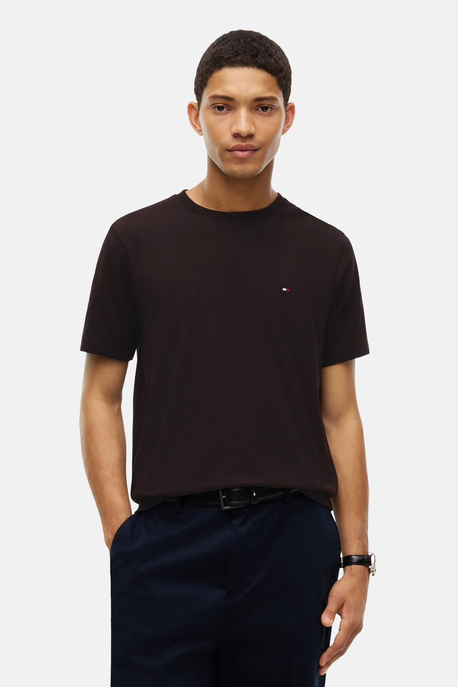 T-shirt (korte mouwen) bruin - TOMMY HILFIGER