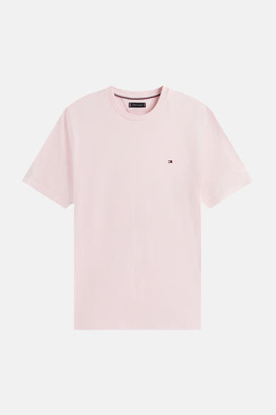 T-shirt à manches courtes rose de TOMMY HILFIGER avec un petit logo brodé sur la poitrine.
