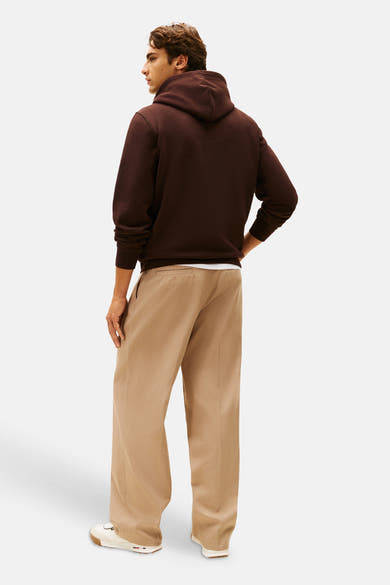 Sweater met kap bruin - TOMMY HILFIGER