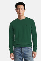 Pull met ronde hals - green