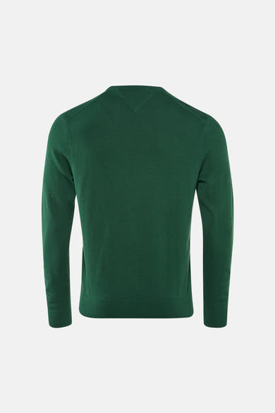 Pull met ronde hals - green