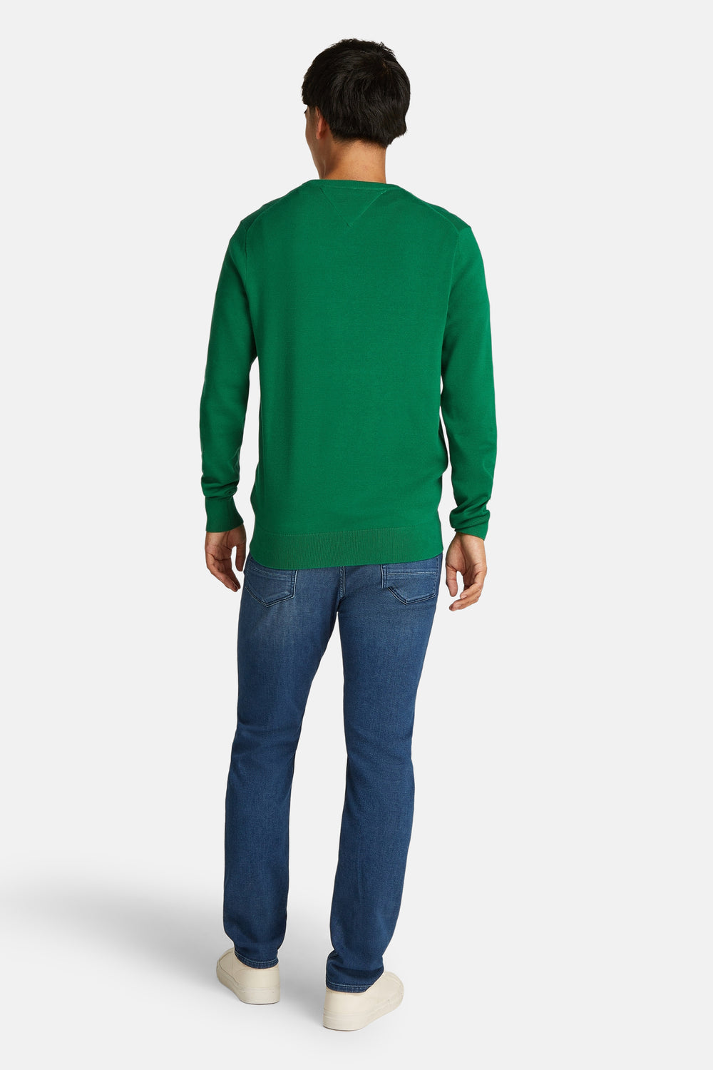 Pull col rond VERT - TOMMY HILFIGER
