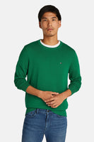 Pull col rond VERT - TOMMY HILFIGER
