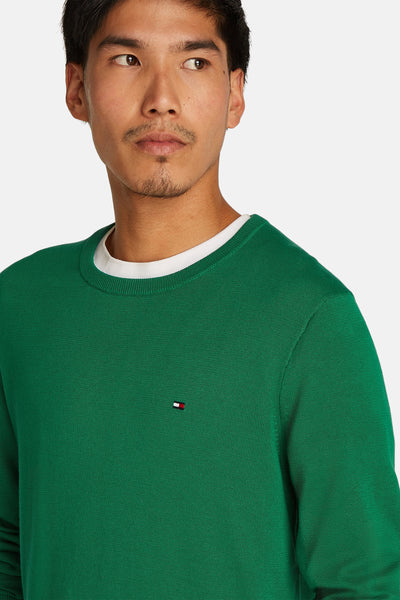 Pull col rond VERT - TOMMY HILFIGER