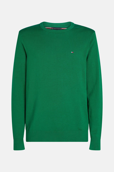 Pull col rond VERT - TOMMY HILFIGER