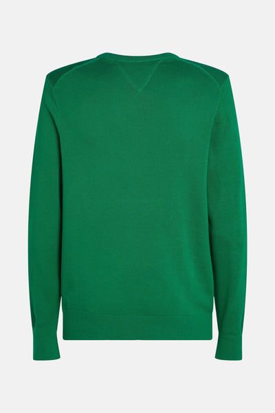 Pull col rond VERT - TOMMY HILFIGER