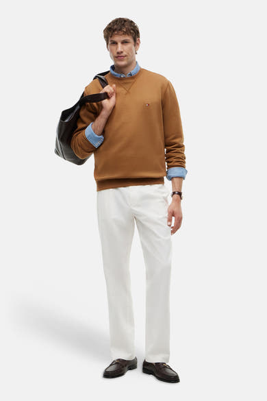 Sweat col rond beige - TOMMY HILFIGER