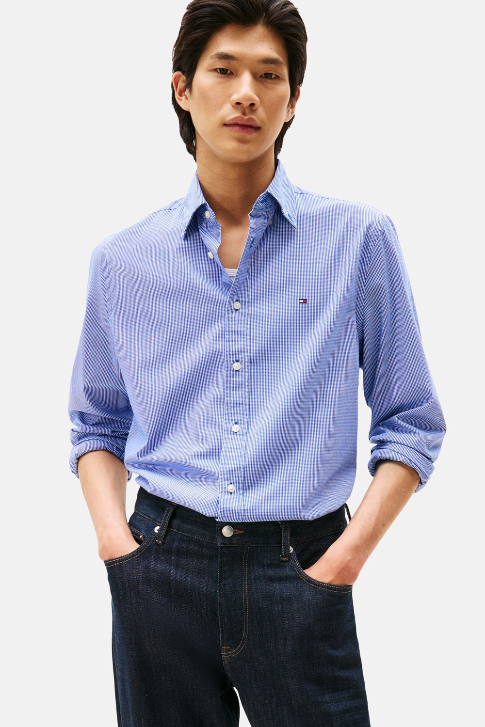 Hemd met lange mouwen - blauw
