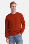 Pull met ronde hals - oranje
