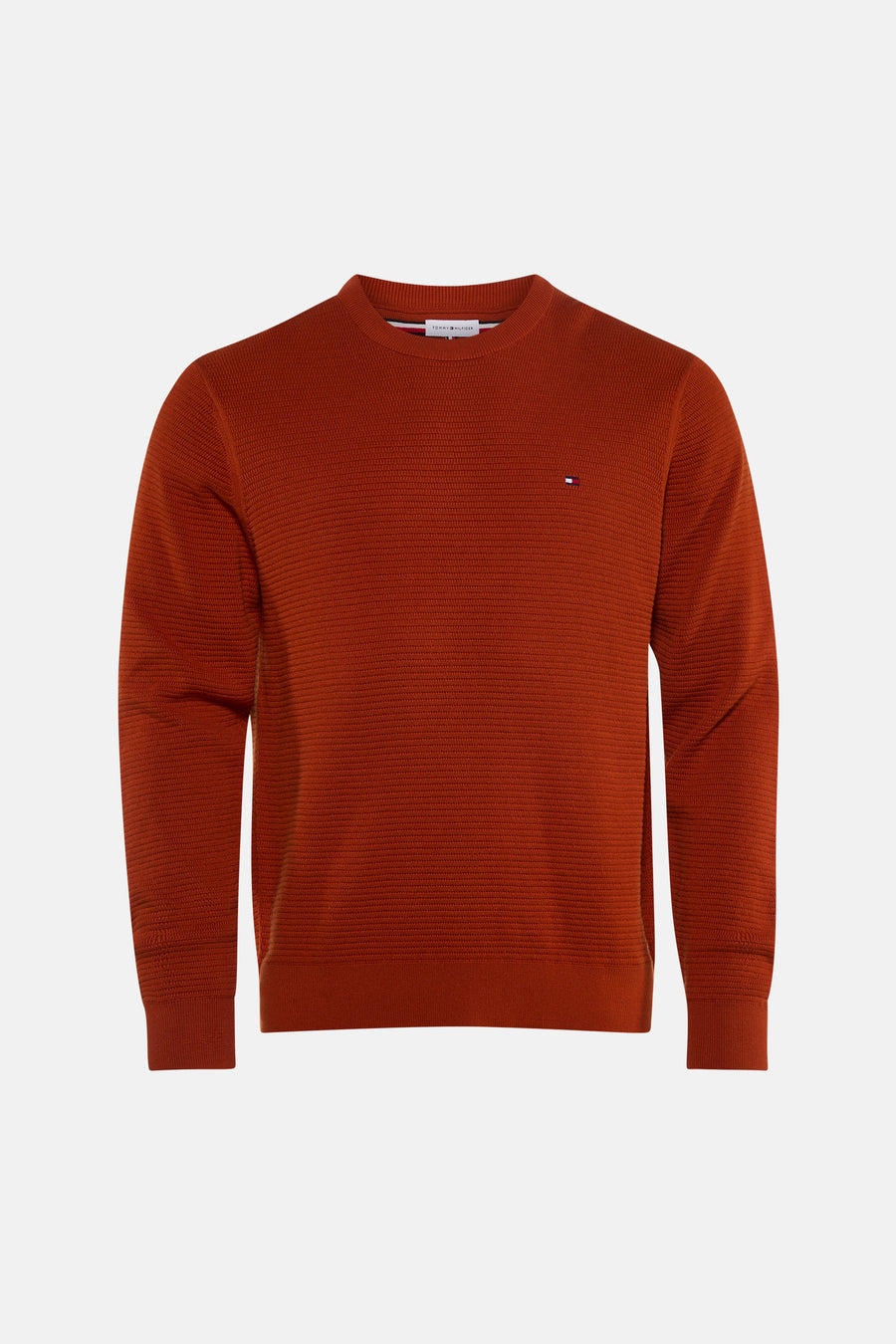 Pull met ronde hals - oranje